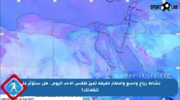 نشاط رياح واسع وأمطار خفيفة تميز طقس الأحد اليوم.. هل ستؤثر على تنقلاتك؟